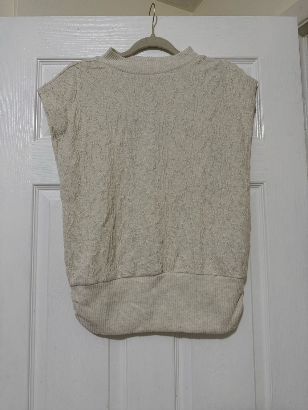 NWT Democracy Cream Sweater Vest